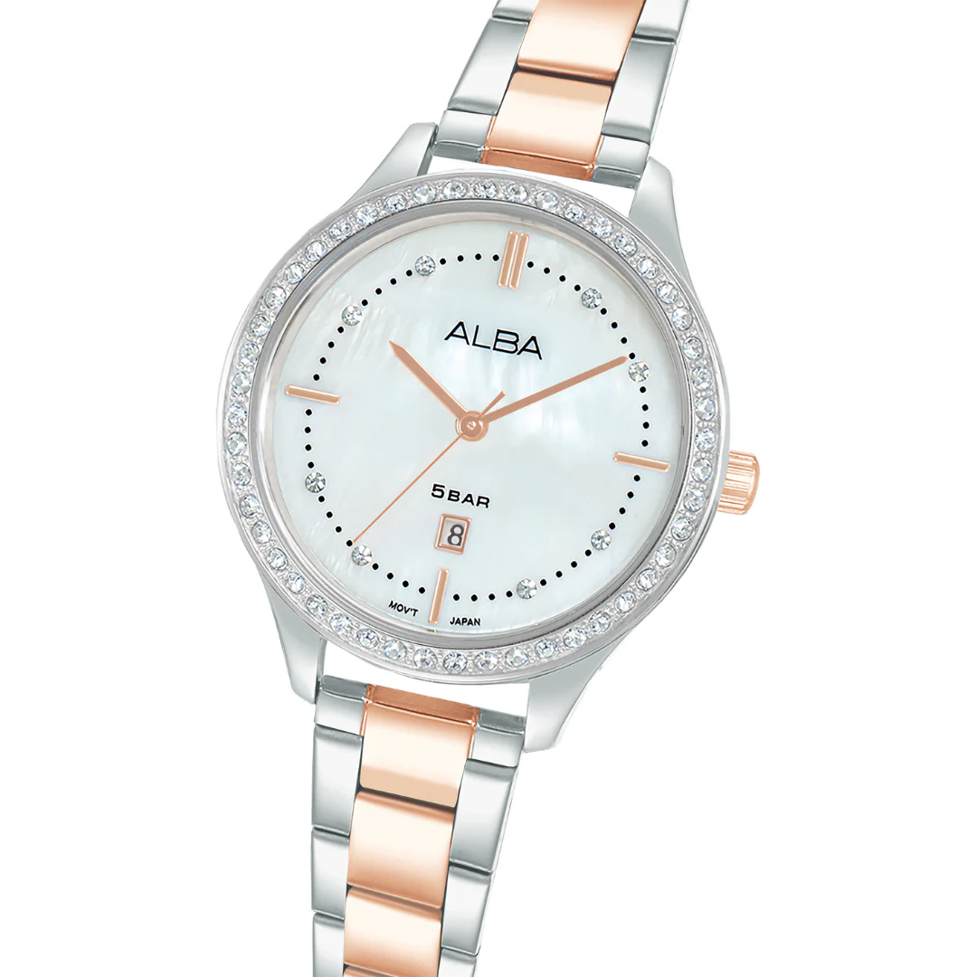 ALBA AH7EK9X FASHION QUARTZ 3 HANDS DATE STAINLESS STEEL WOMEN WATCH - Image 2