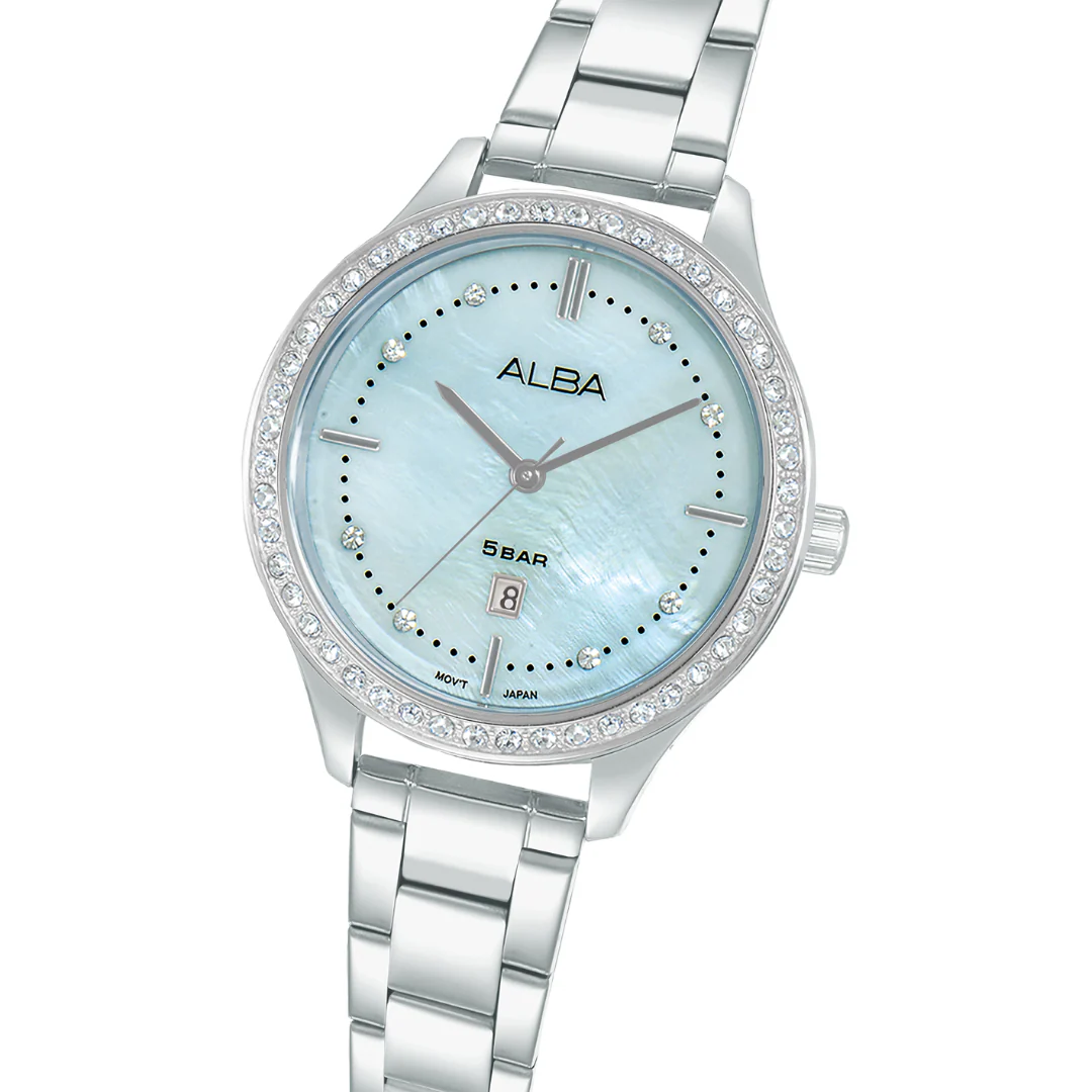 ALBA AH7EL7X FASHION QUARTZ 3 HANDS DATE STAINLESS STEEL WOMEN WATCH - Image 2