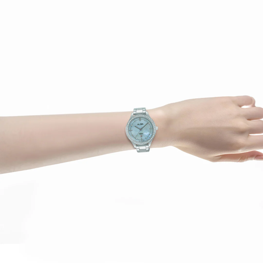 ALBA AH7EL7X FASHION QUARTZ 3 HANDS DATE STAINLESS STEEL WOMEN WATCH - Image 3