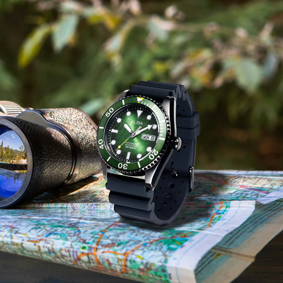 ALBA AL4439X MECHANICAL SILICONE MEN WATCH - Image 2