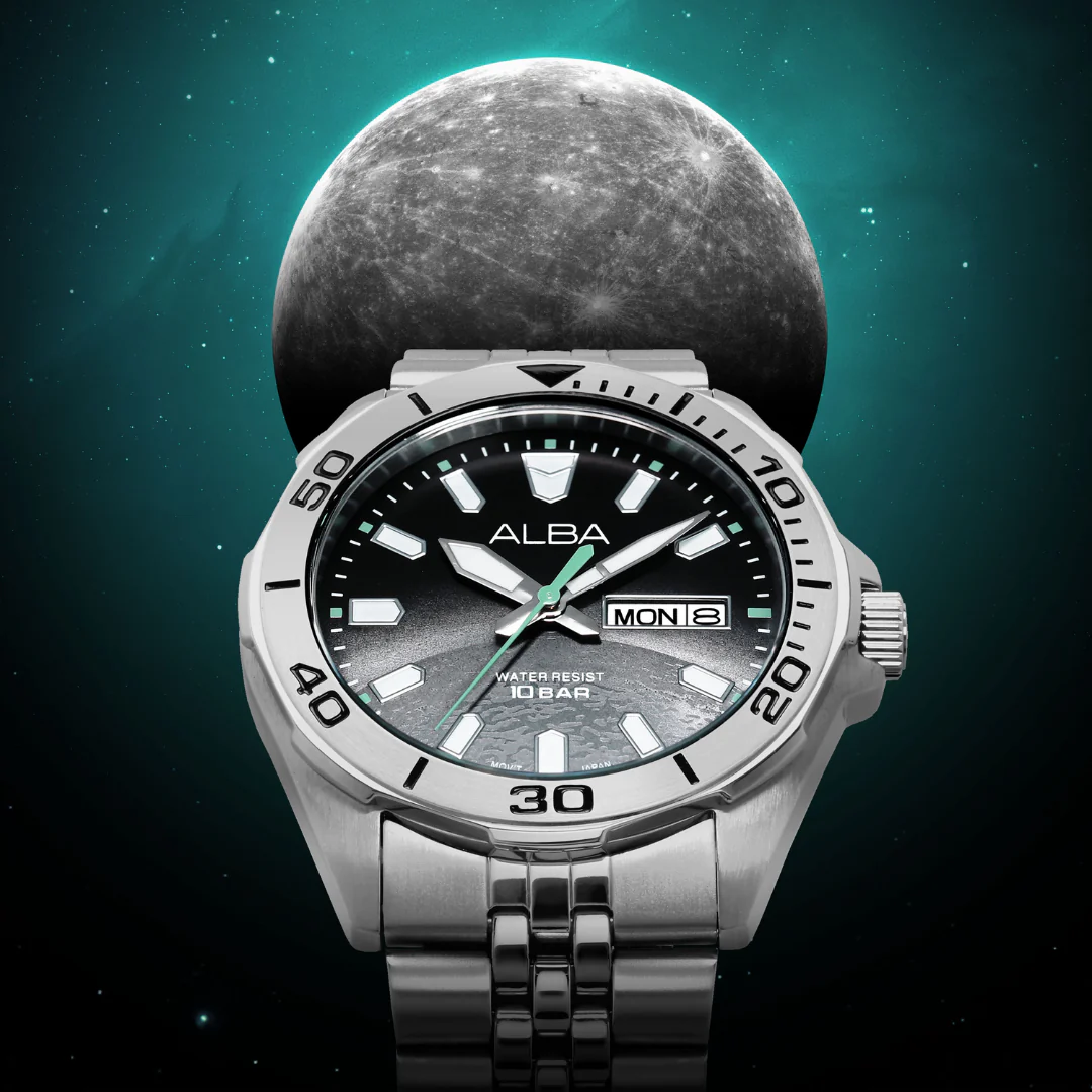 ALBA AV3575X ACTIVE QUARTZ STAINLESS STEEL MEN WATCH - Image 3