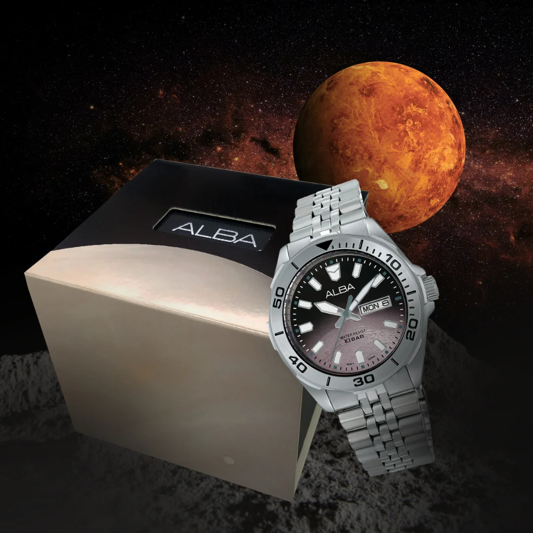 ALBA AV3577X ACTIVE QUARTZ STAINLESS STEEL MEN WATCH - Image 2