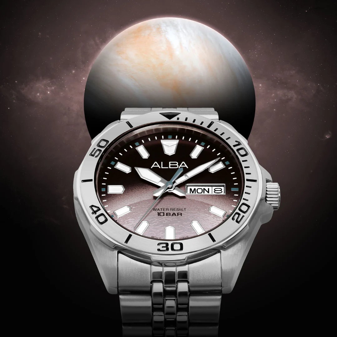 ALBA AV3577X ACTIVE QUARTZ STAINLESS STEEL MEN WATCH - Image 3