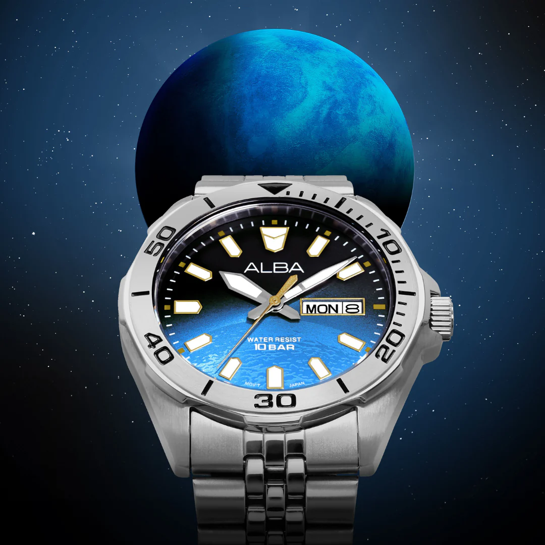ALBA AV3589X ACTIVE QUARTZ STAINLESS STEEL MEN WATCH - Image 3