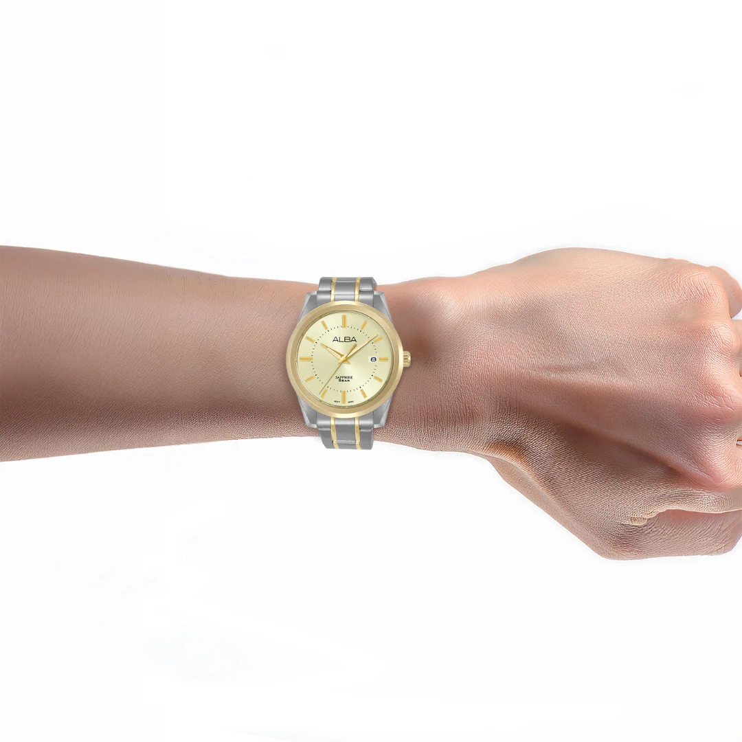 ALBA AS9V22X PRESTIGE QUARTZ 3 HANDS DATE MEN WATCH - Image 3