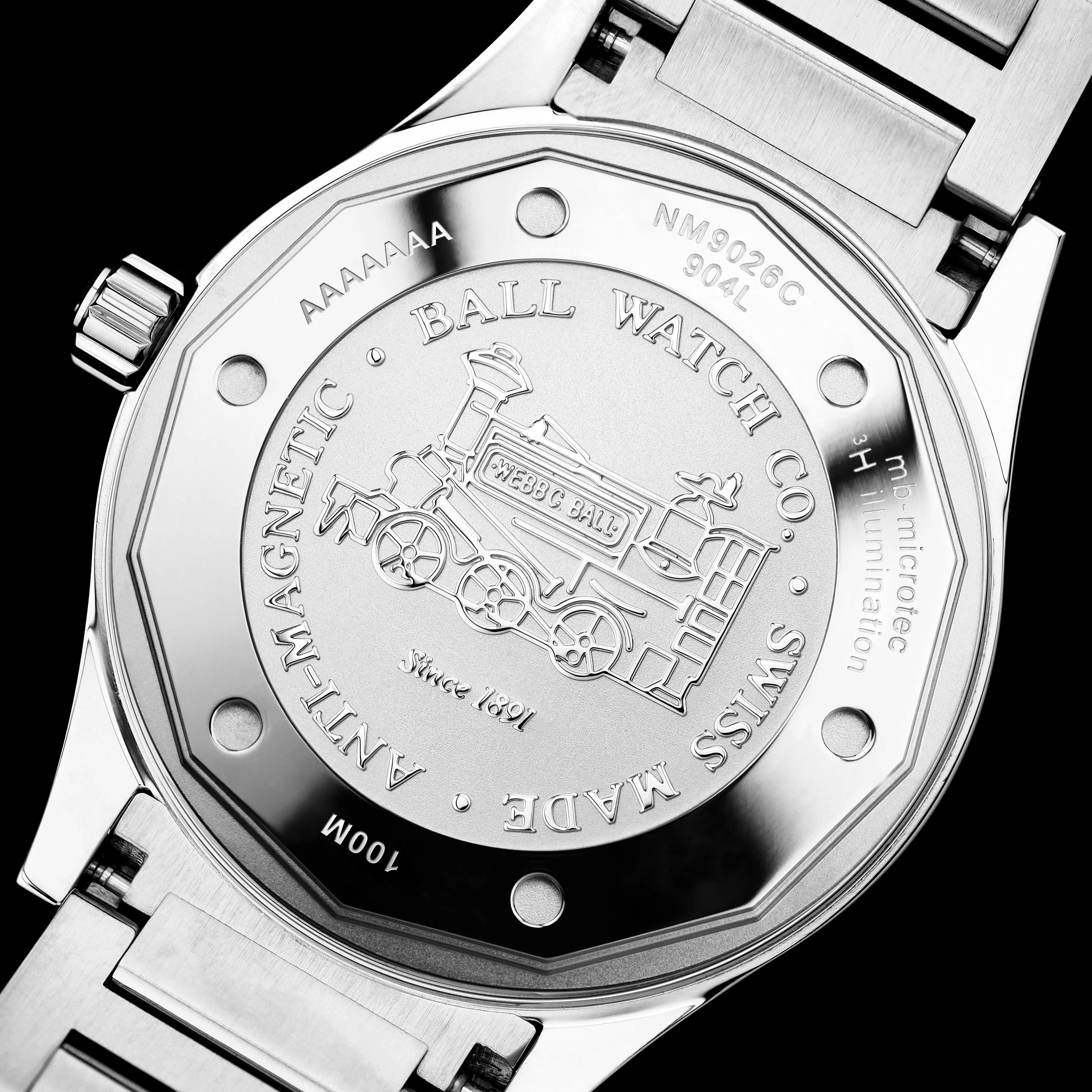 BALL ENGINEER III NM9026C-S5CJ-BK OHIO CHRONOMETER MEN WATCH - Image 3