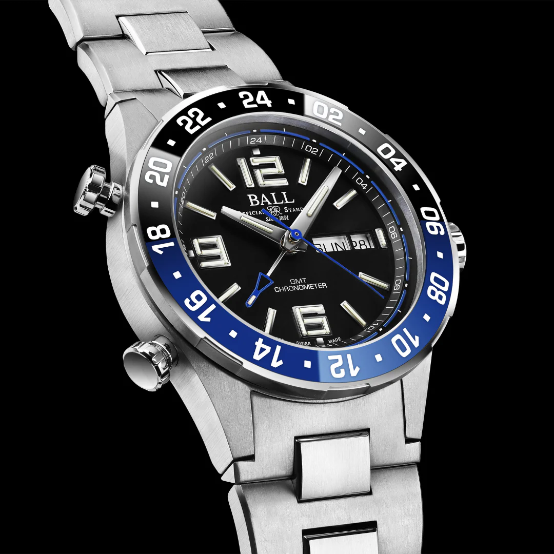 BALL ROADMASTER DG3030B-S1CJ-BK LIMITED EDITION MARINE GMT MEN WATCH - Image 5
