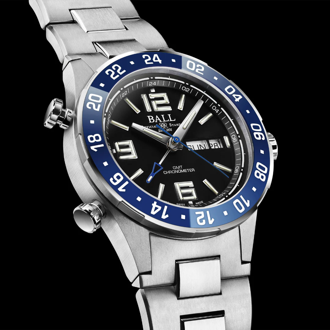 BALL ROADMASTER MARINE GMT DG3030B-S6CJ-BK LIMITED EDITION MEN WATCH - Image 3