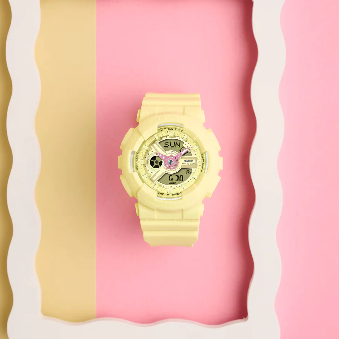 CASIO BABY-G BA-110AH-9ADR ANALOG-DIGITAL YELLOW WATCH - Image 2