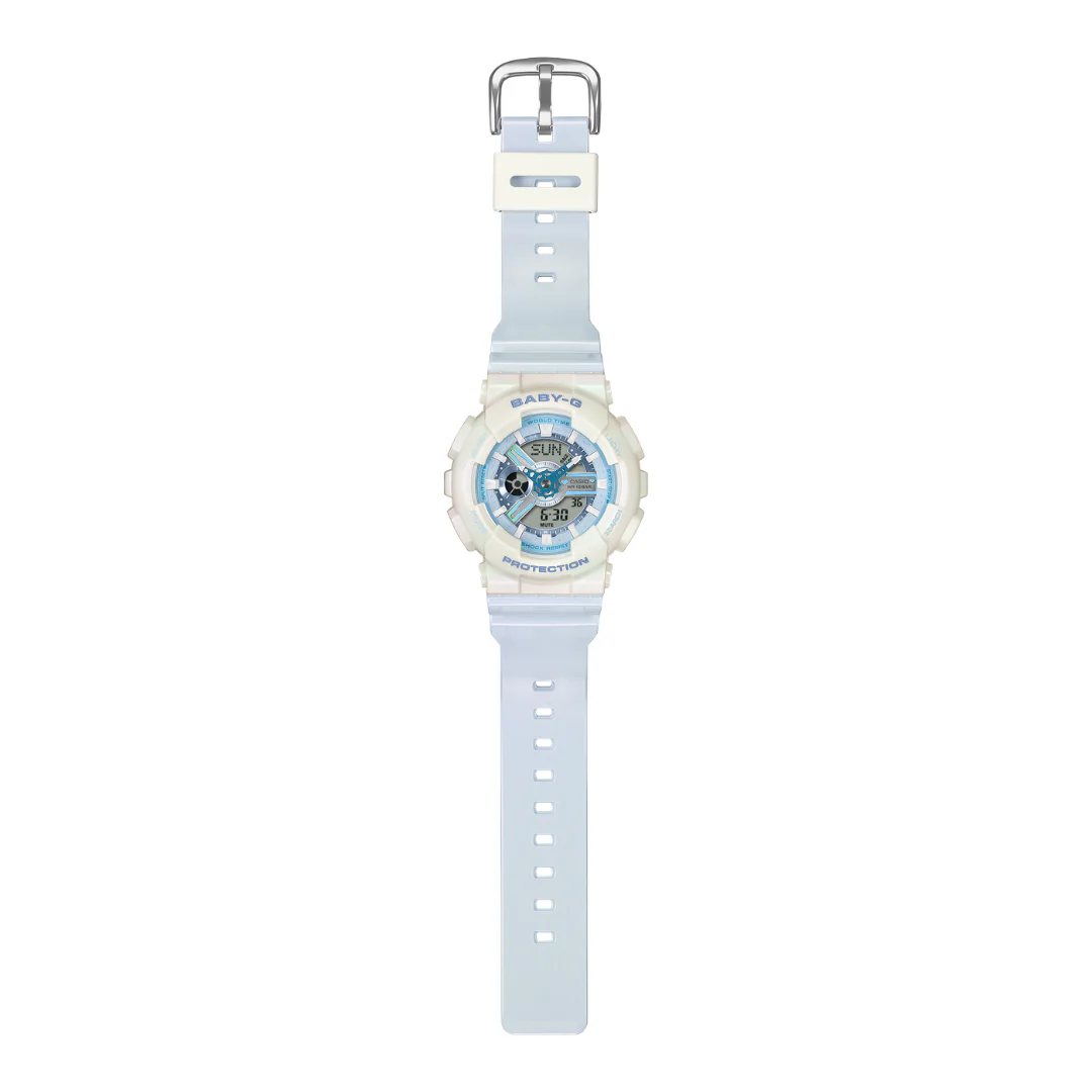 CASIO BABY-G BA-110PD-2ADR ANALOG-DIGITAL BLUE WHITE WATCH - Image 5