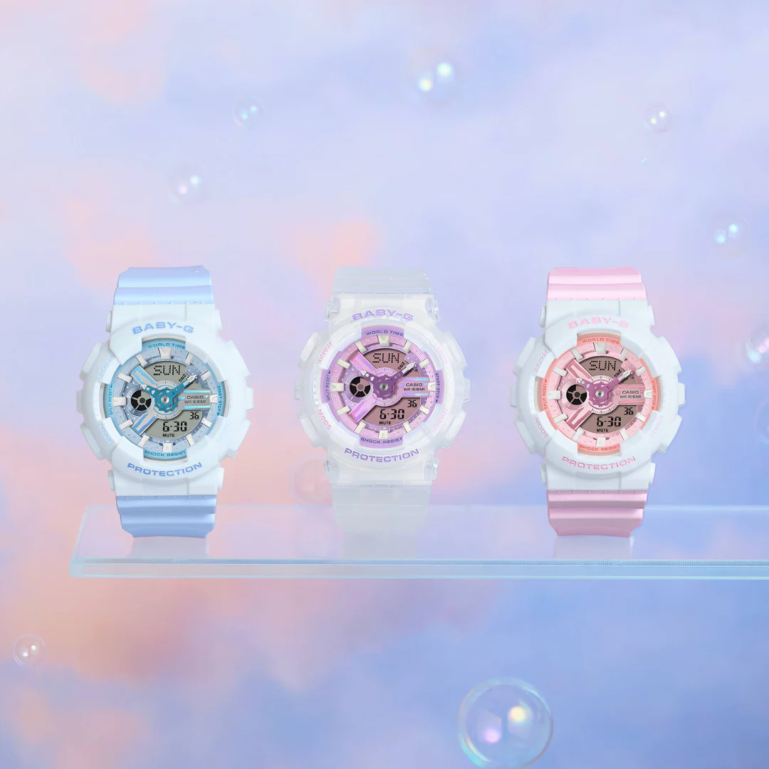 CASIO BABY-G BA-110PD-2ADR ANALOG-DIGITAL BLUE WHITE WATCH - Image 8