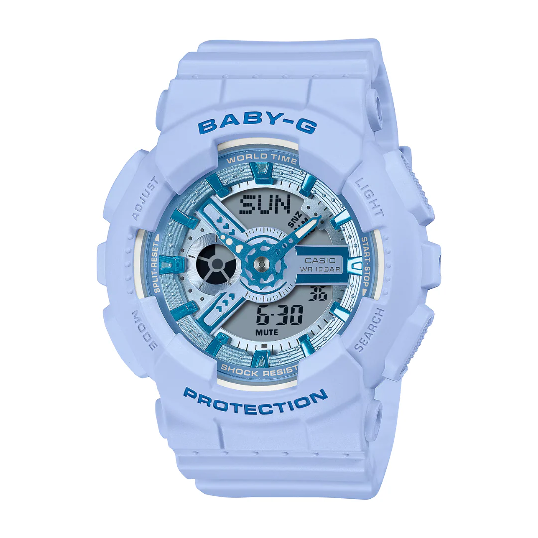 CASIO BABY-G BA-110YK-2ADR Y2K FRESH COLORS ANALOG-DIGITAL BLUE WATCH