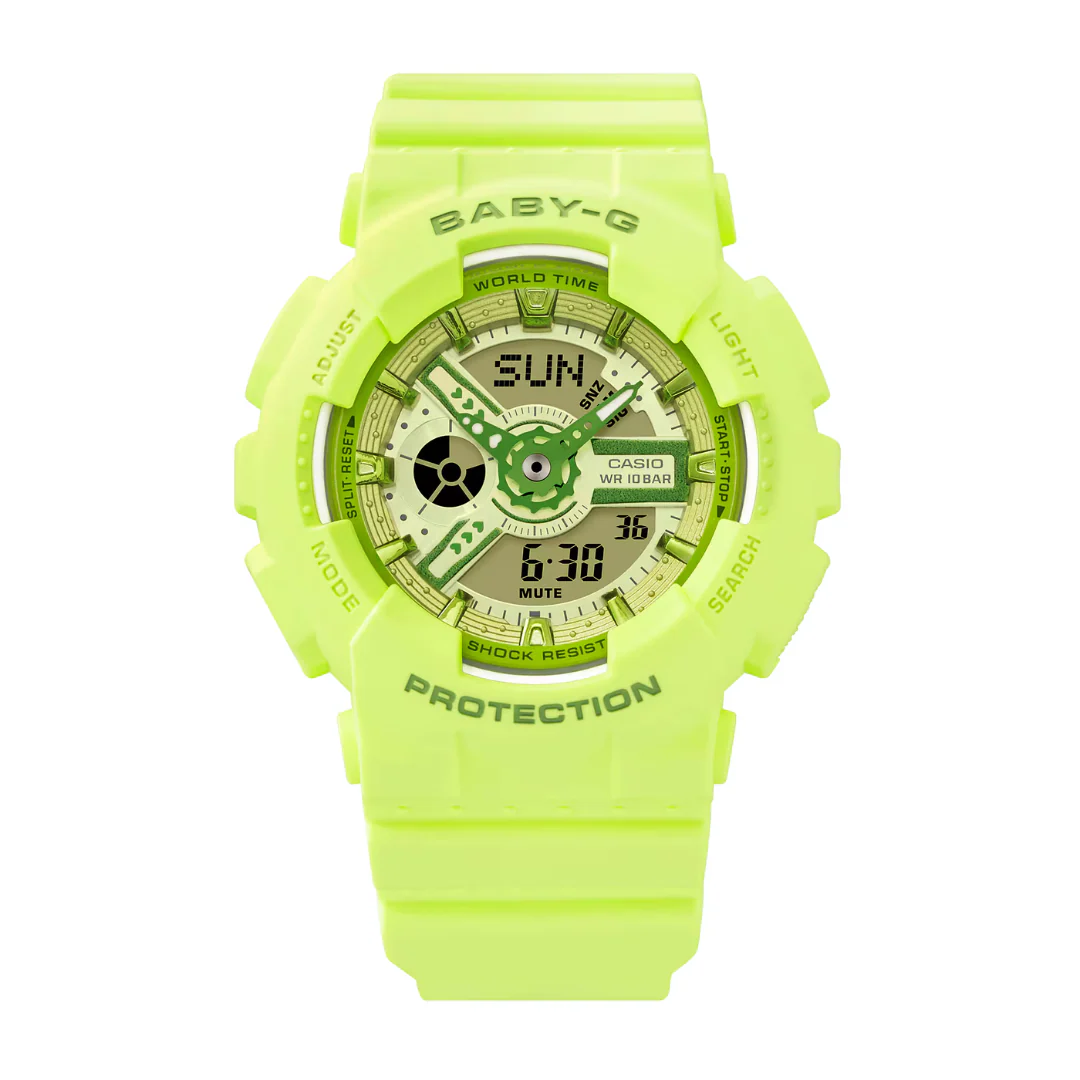 CASIO BABY-G BA-110YK-3ADR Y2K FRESH COLORS ANALOG-DIGITAL YELLOW WATCH - Image 2