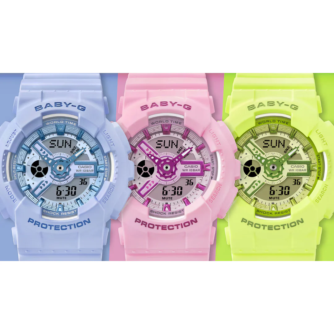 CASIO BABY-G BA-110YK-3ADR Y2K FRESH COLORS ANALOG-DIGITAL YELLOW WATCH - Image 4