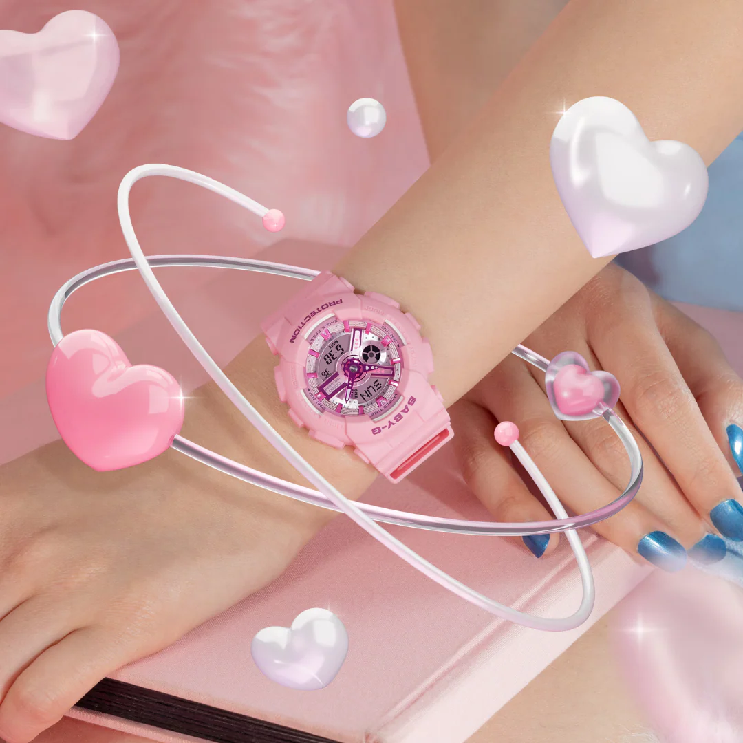 CASIO BABY-G BA-110YK-4ADR Y2K FRESH COLORS ANALOG-DIGITAL PINK WATCH - Image 3
