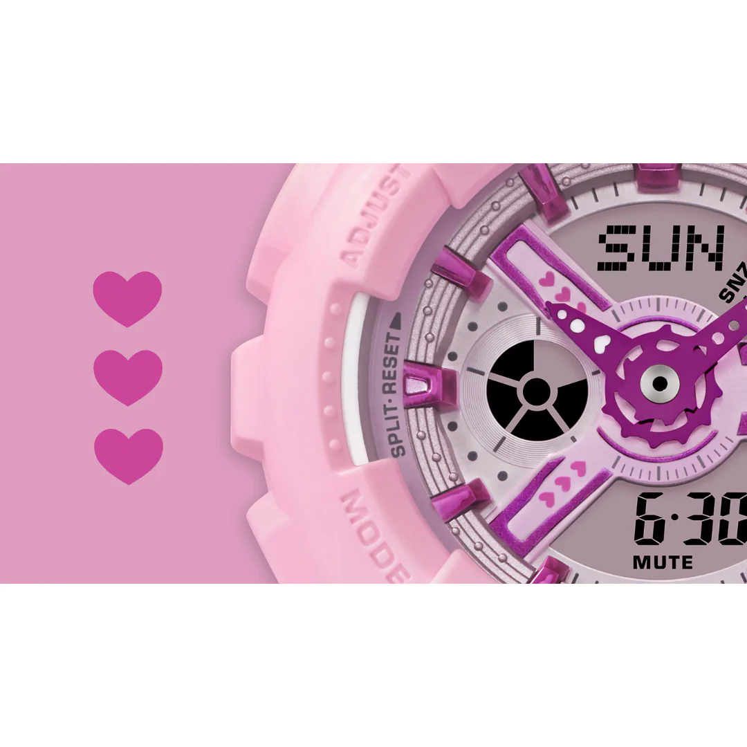 CASIO BABY-G BA-110YK-4ADR Y2K FRESH COLORS ANALOG-DIGITAL PINK WATCH - Image 5