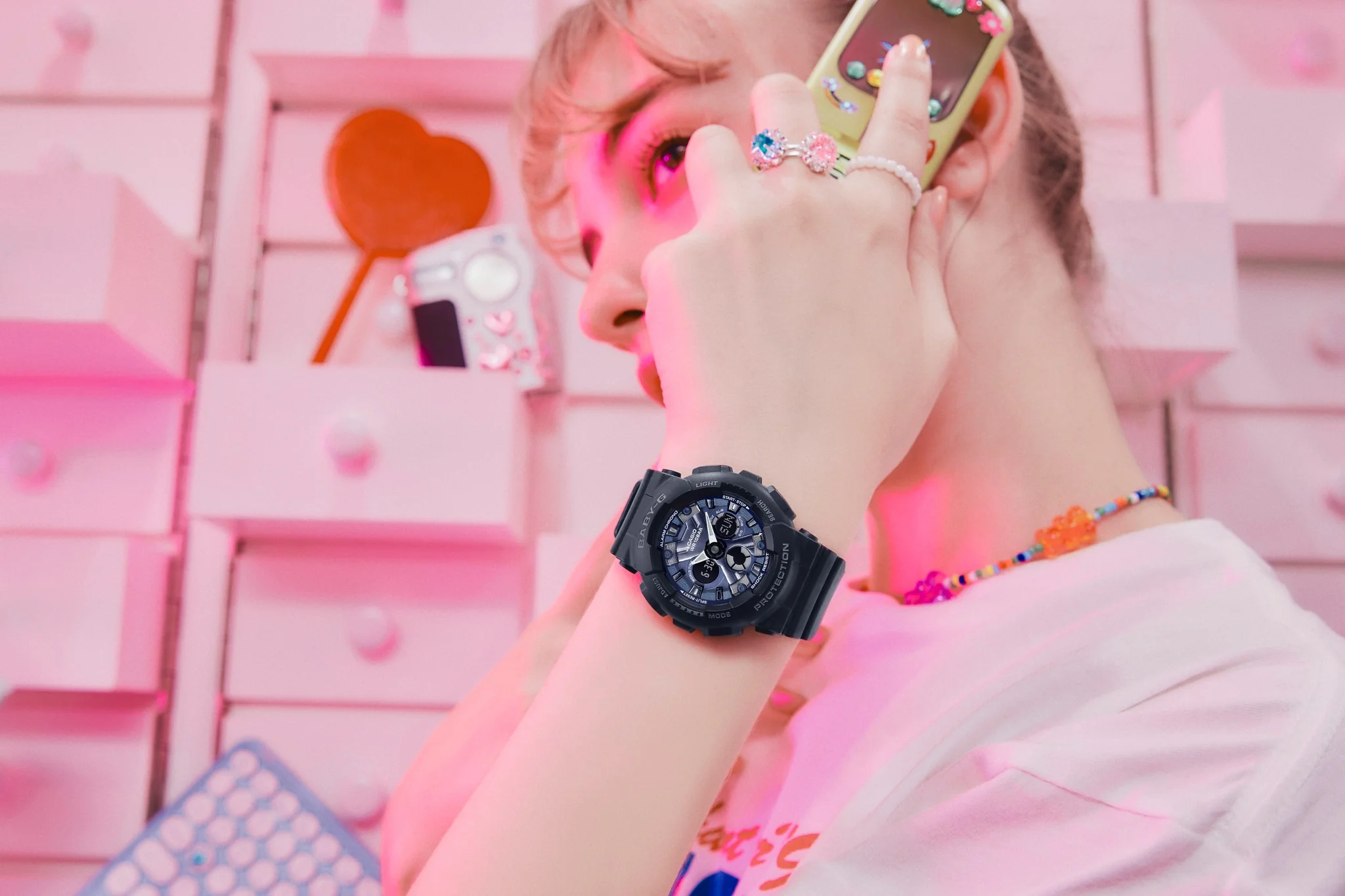 CASIO BABY-G BA-130-1A2DR ANALOG-DIGITAL BLACK BLUE METALLIC WATCH - Image 4