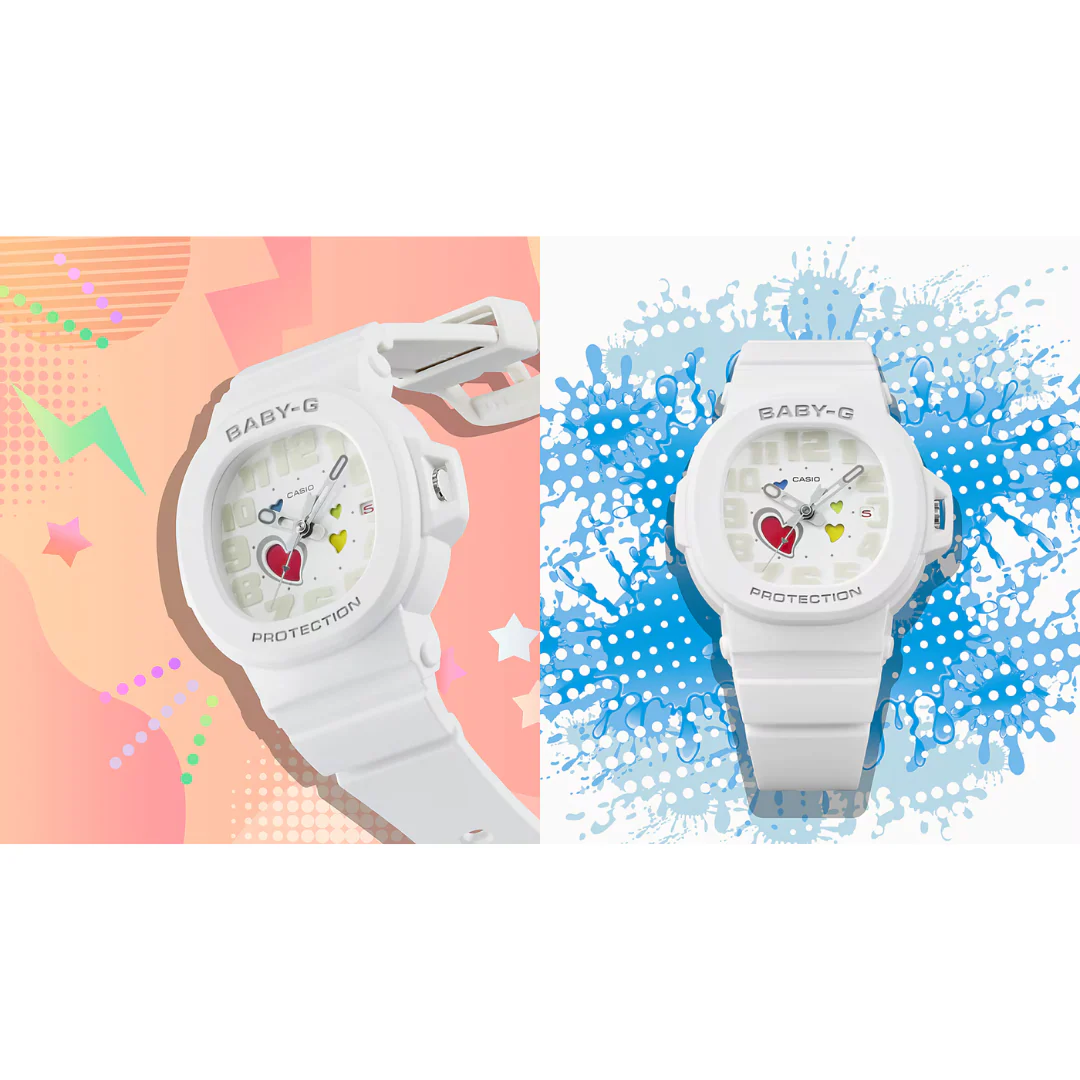 CASIO BABY-G BGA-10-3ADR PLAYFUL HEARTS ANALOG WOMEN WATCH - Image 8