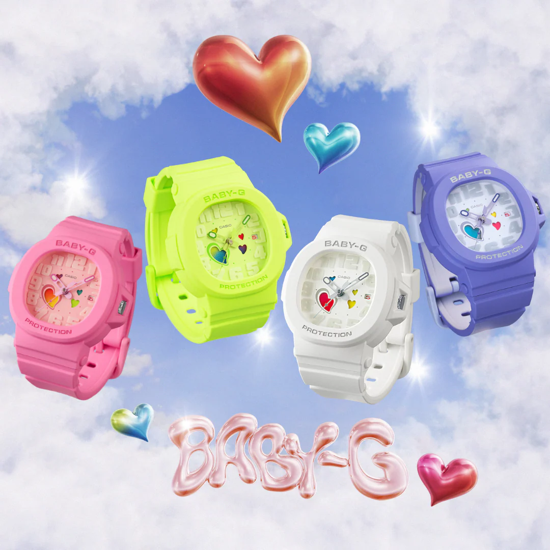 CASIO BABY-G BGA-10-3ADR PLAYFUL HEARTS ANALOG WOMEN WATCH - Image 9