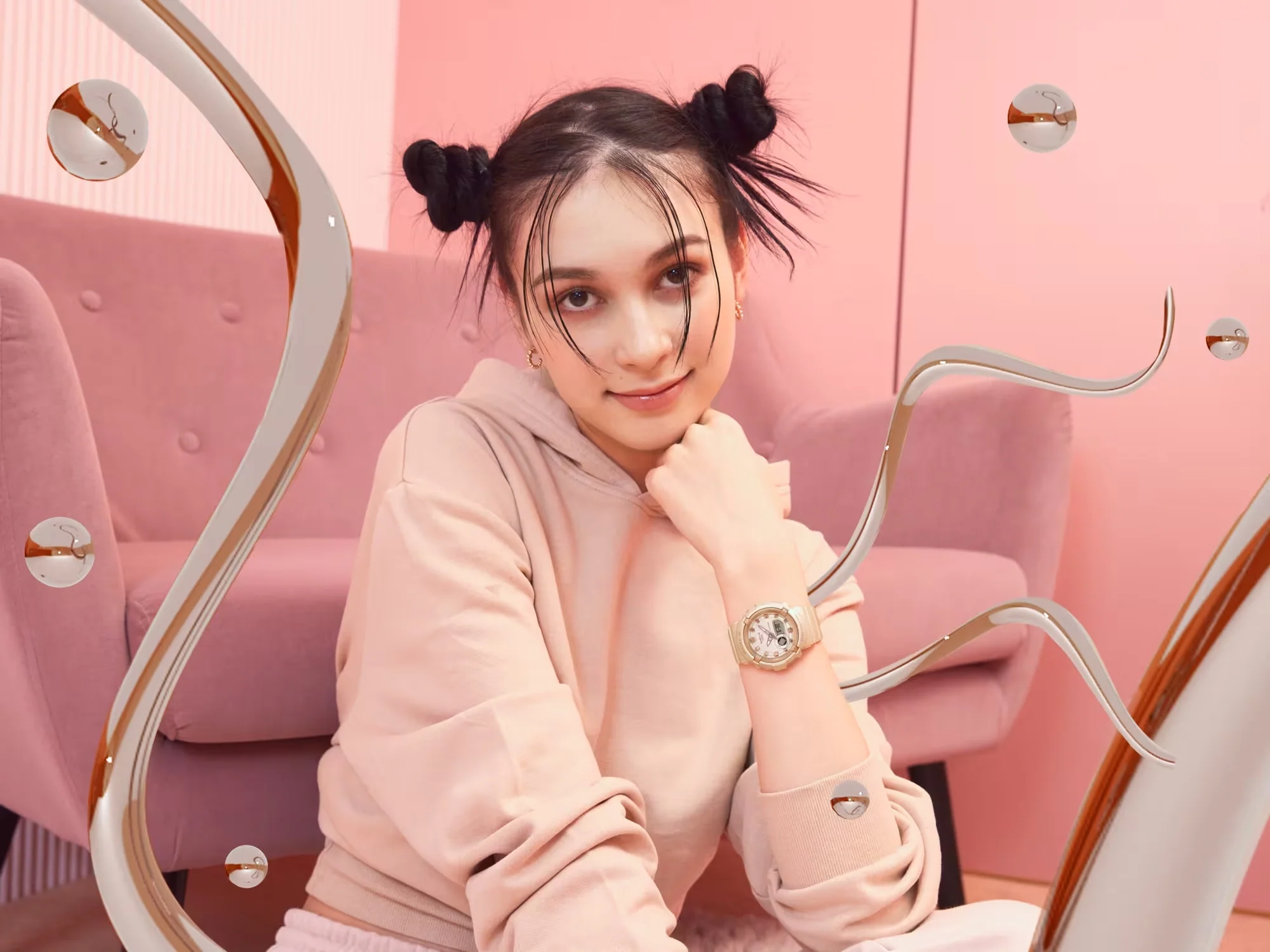 CASIO BABY-G BGA-280BA-4ADR ANALOG-DIGITAL BEIGE WATCH - Image 5