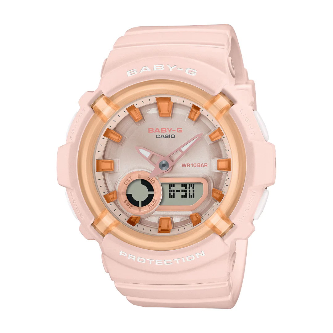 CASIO BABY-G BGA-280SW-4ADR STANDARD ANALOG-DIGITAL CORAL PINK WATCH