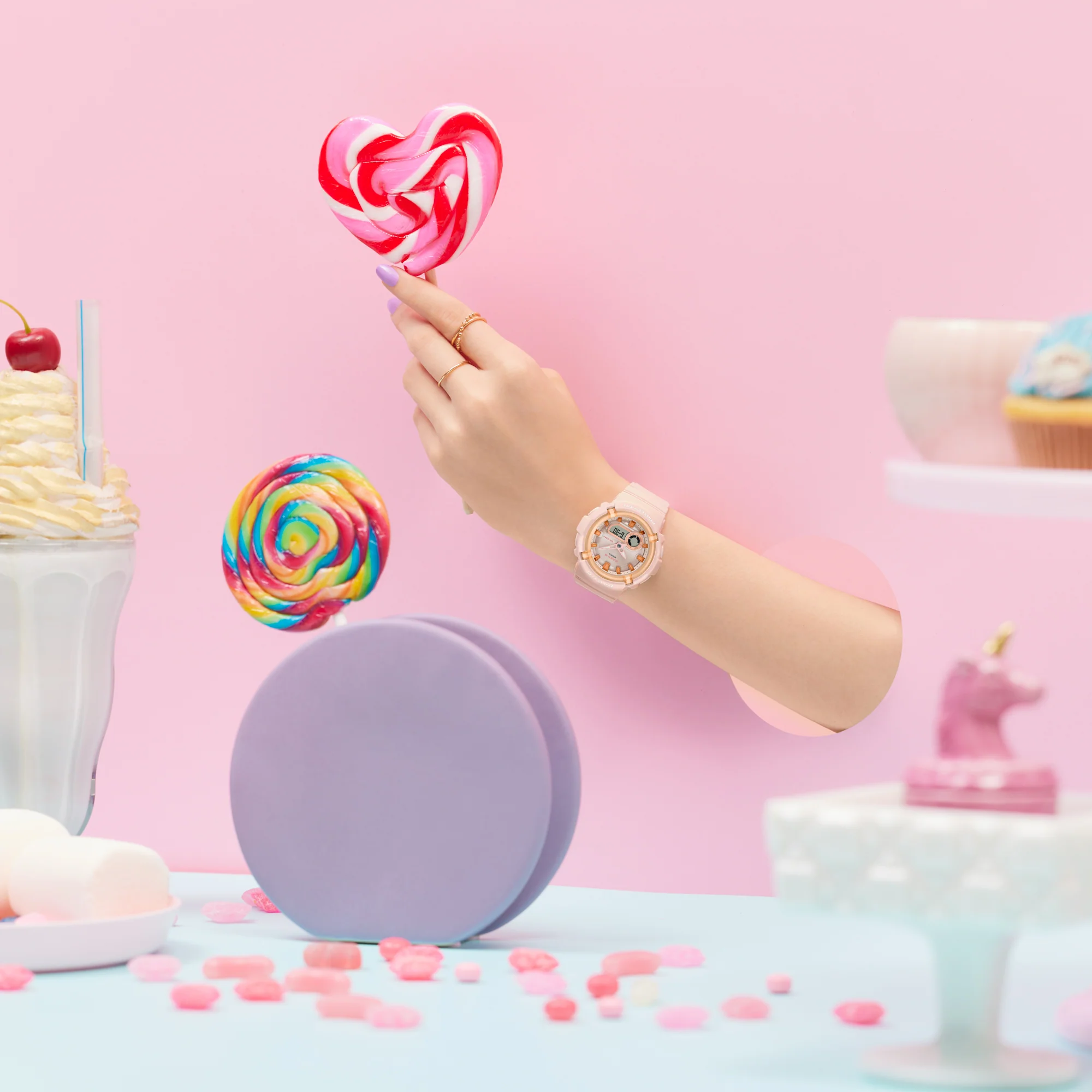 CASIO BABY-G BGA-280SW-4ADR STANDARD ANALOG-DIGITAL CORAL PINK WATCH - Image 5