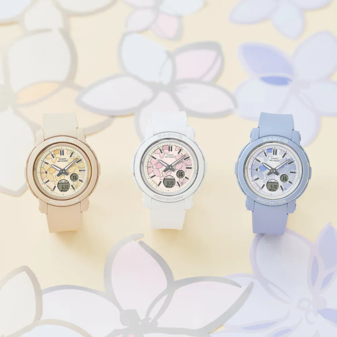 CASIO BABY-G BGA-290FL-7ADR FLOWER ANALOG-DIGITAL WHITE WATCH - Image 7