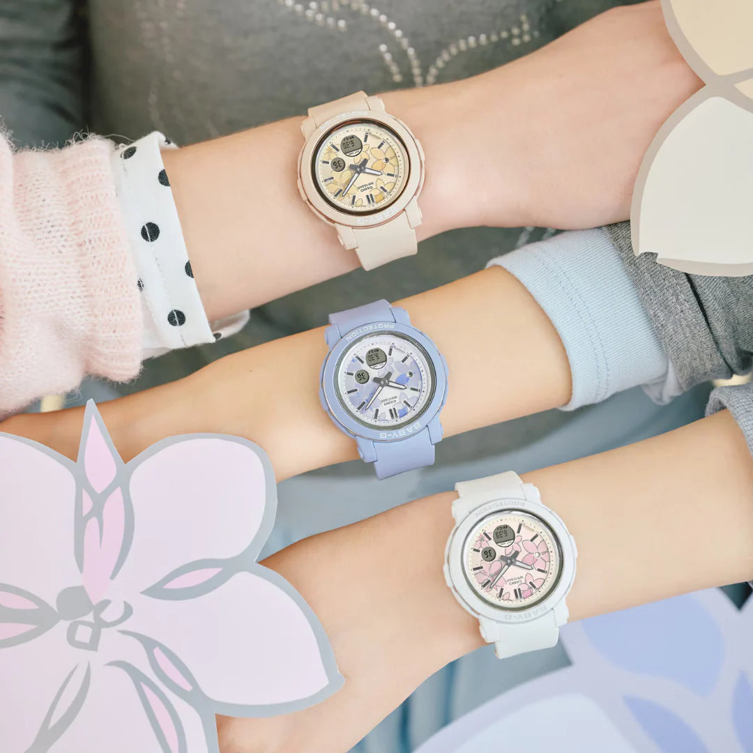 CASIO BABY-G BGA-290FL-7ADR FLOWER ANALOG-DIGITAL WHITE WATCH - Image 6