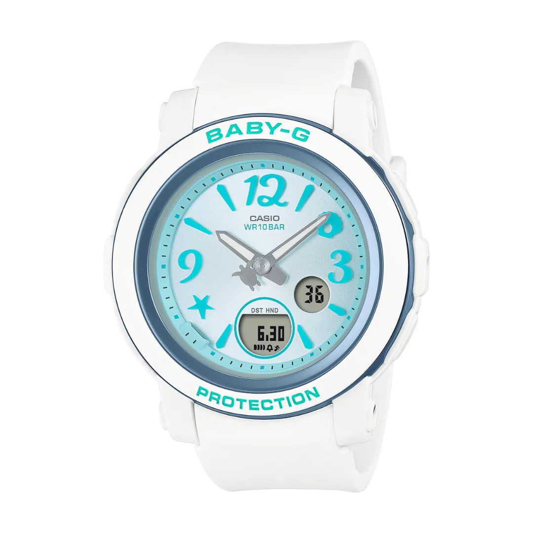 CASIO BABY-G BGA-290US-2ADR SEA ELEMENTS WHITE WOMEN WATCH