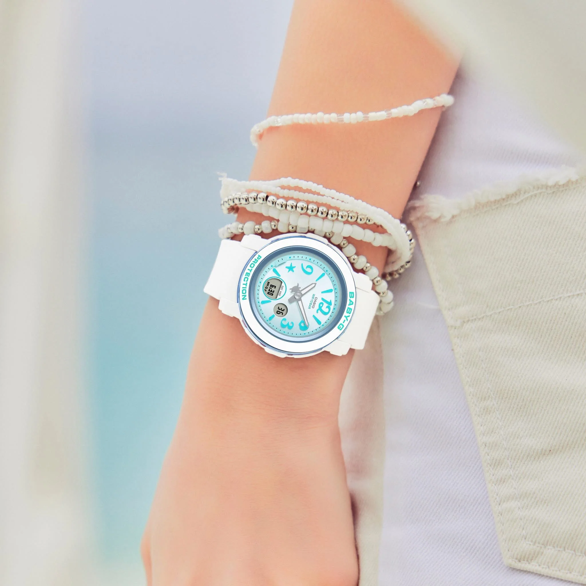 CASIO BABY-G BGA-290US-2ADR SEA ELEMENTS WHITE WOMEN WATCH - Image 5