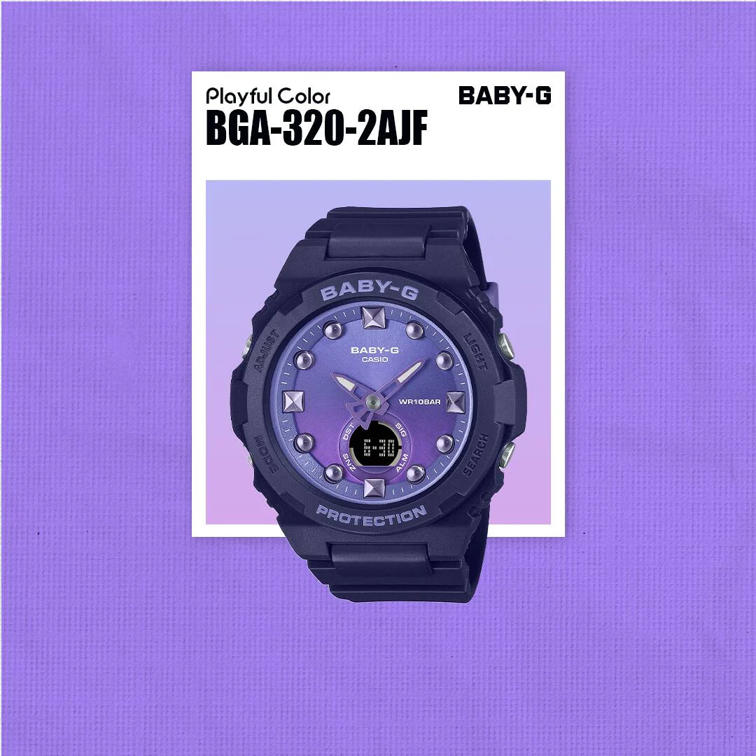 CASIO BABY-G BGA-320-2ADR PLAYFUL COLOR WOMEN WATCH - Image 2