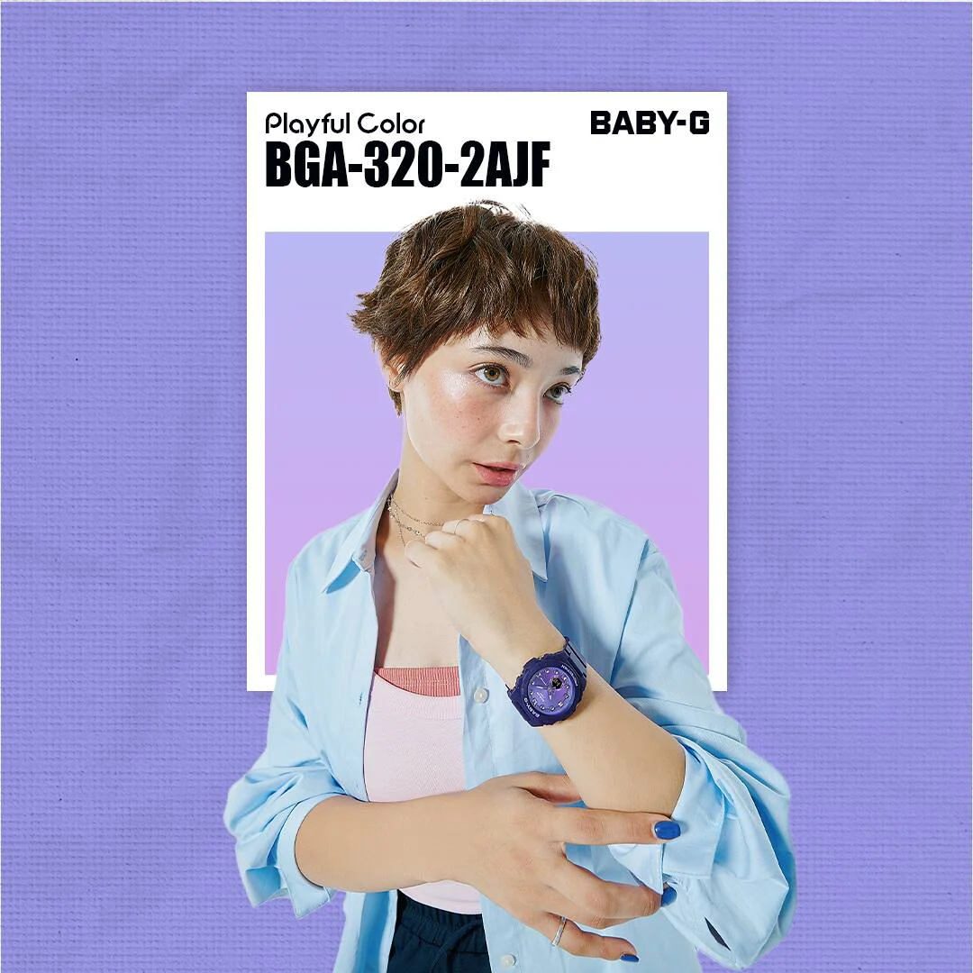 CASIO BABY-G BGA-320-2ADR PLAYFUL COLOR WOMEN WATCH - Image 5