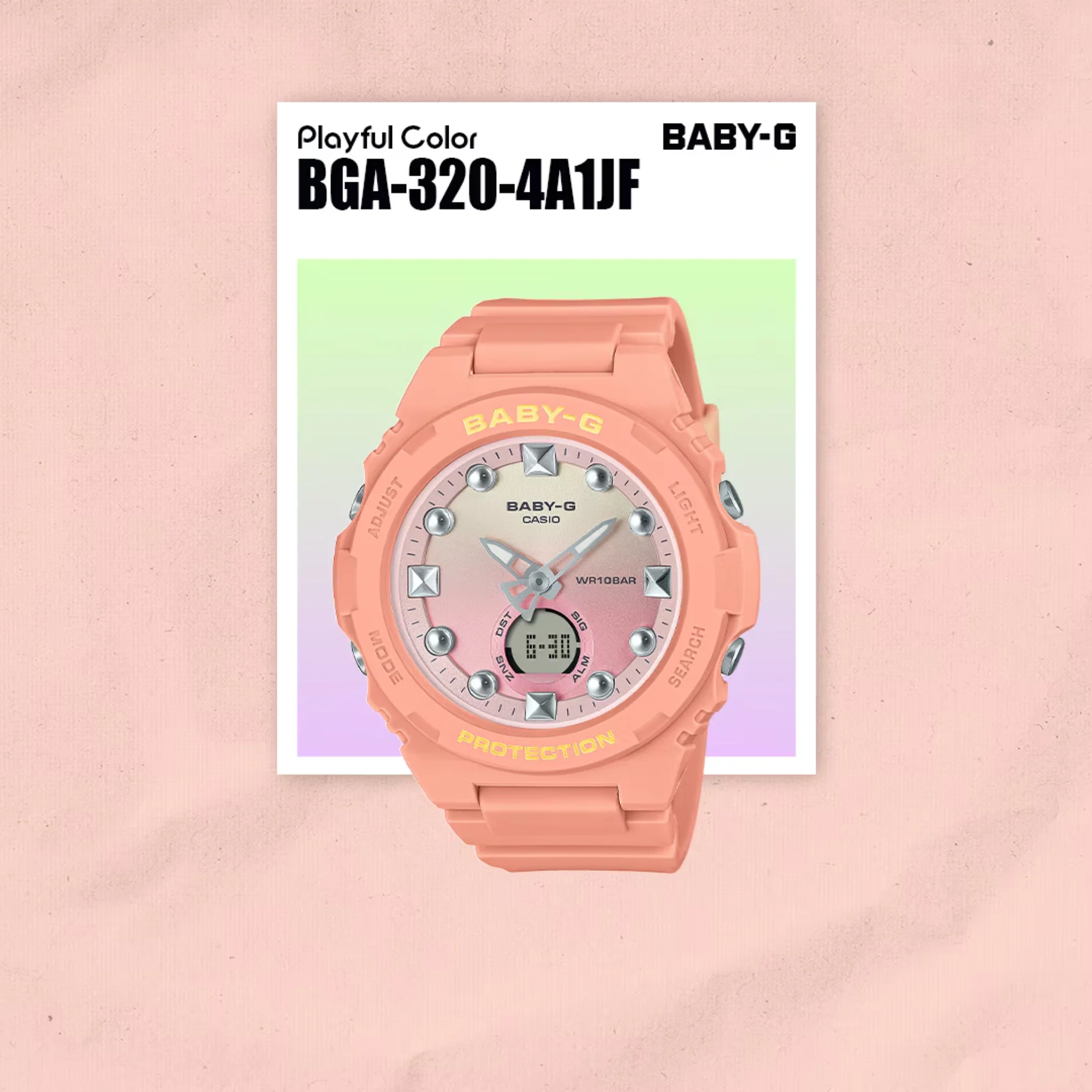 CASIO BABY-G BGA-320-4A1DR PLAYFUL COLOR WOMEN WATCH - Image 2