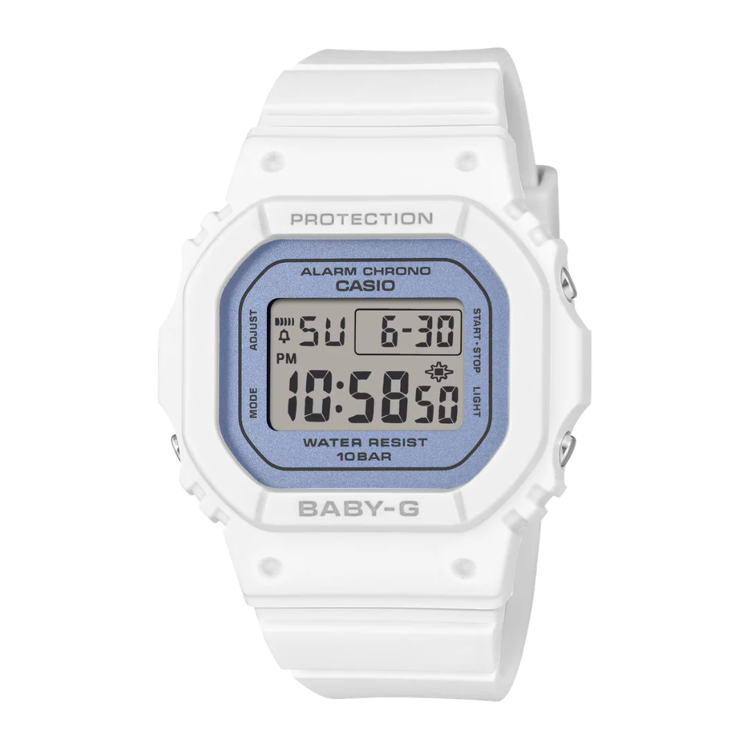 CASIO BABY-G BGD-565SC-2BDR BALLETCORE PEARLESCENT DIGITAL WHITE WATCH