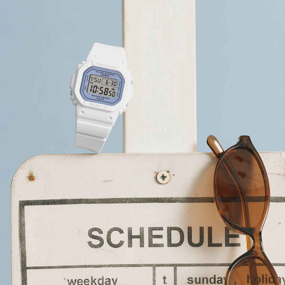 CASIO BABY-G BGD-565SC-2BDR BALLETCORE PEARLESCENT DIGITAL WHITE WATCH - Image 2