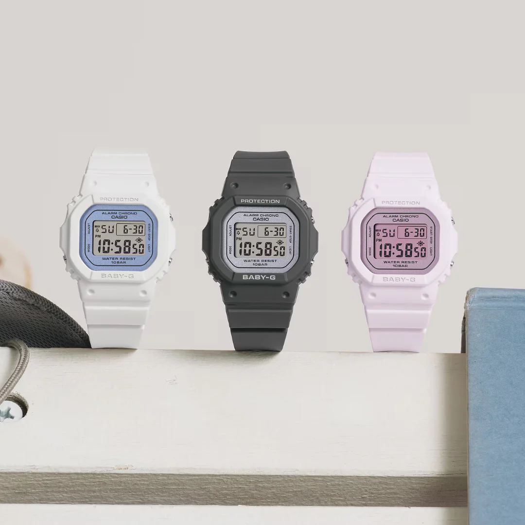 CASIO BABY-G BGD-565SC-1DR BALLETCORE PEARLESCENT DIGITAL GREY WATCH - Image 5