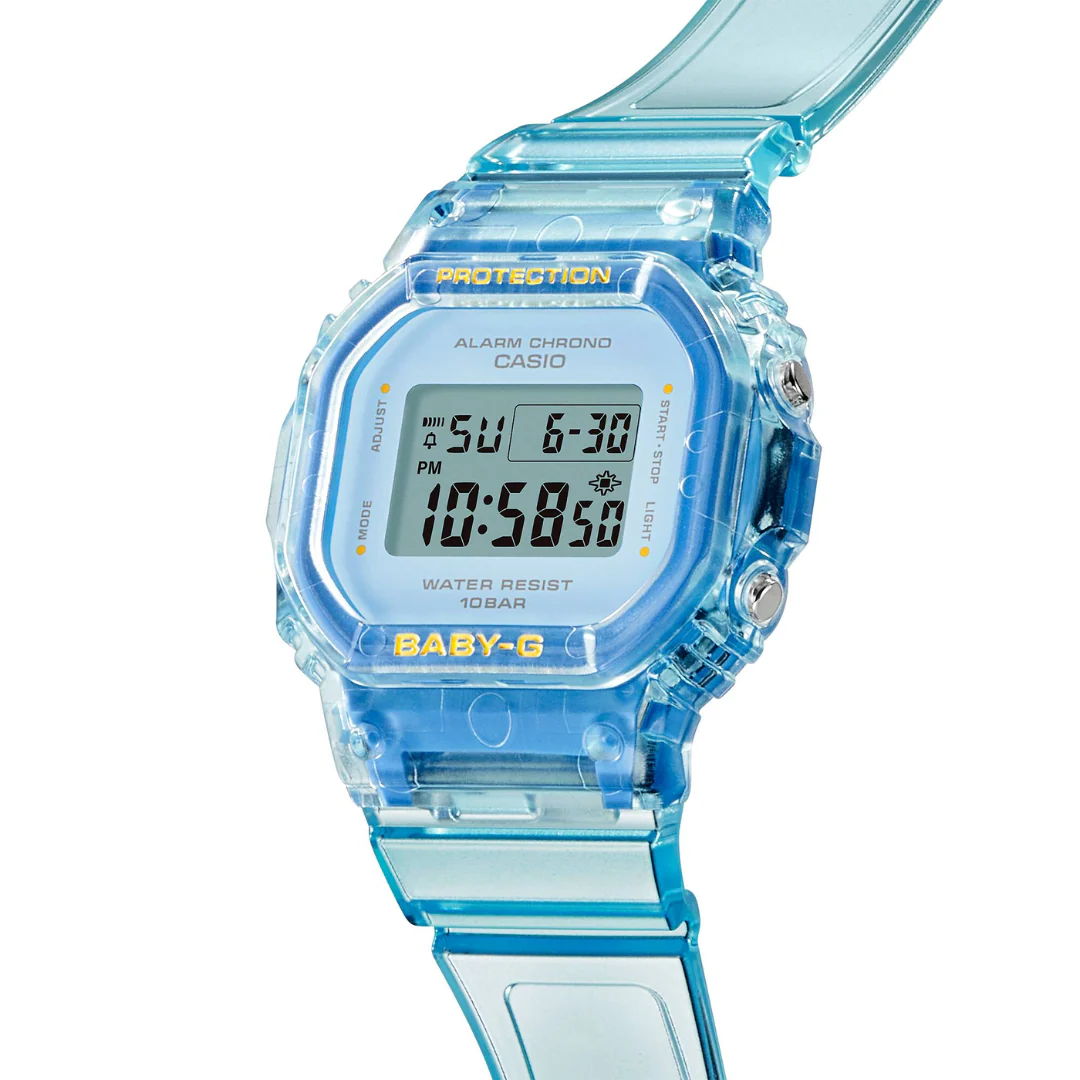 CASIO BABY-G BGD-565SJ-2DR SUMMER JELLY COLORS DIGITAL BLUE WOMEN WATCH - Image 3