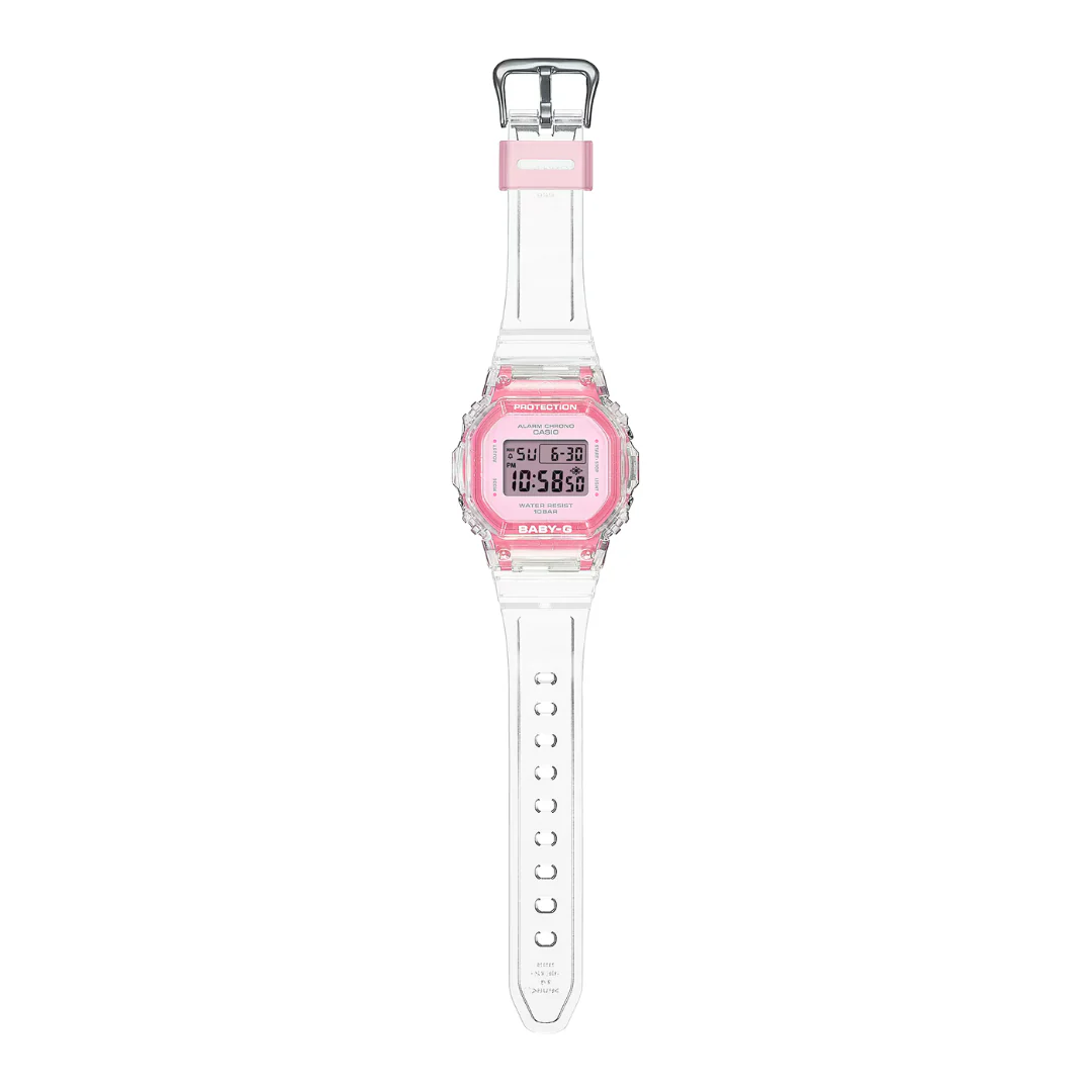 CASIO BABY-G BGD-565SJ-7DR SUMMER JELLY COLORS DIGITAL PINK WOMEN WATCH - Image 2