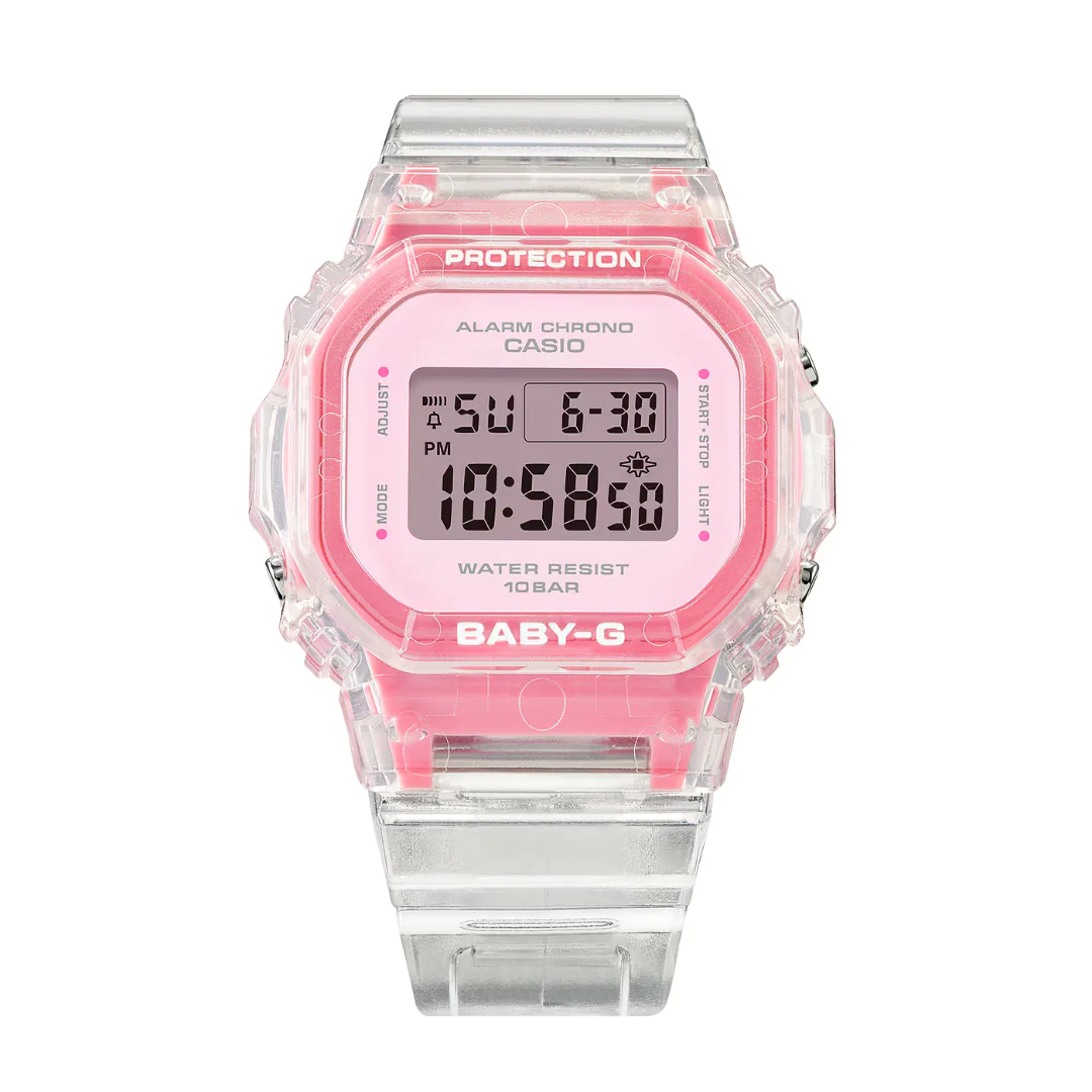 CASIO BABY-G BGD-565SJ-7DR SUMMER JELLY COLORS DIGITAL PINK WOMEN WATCH - Image 3