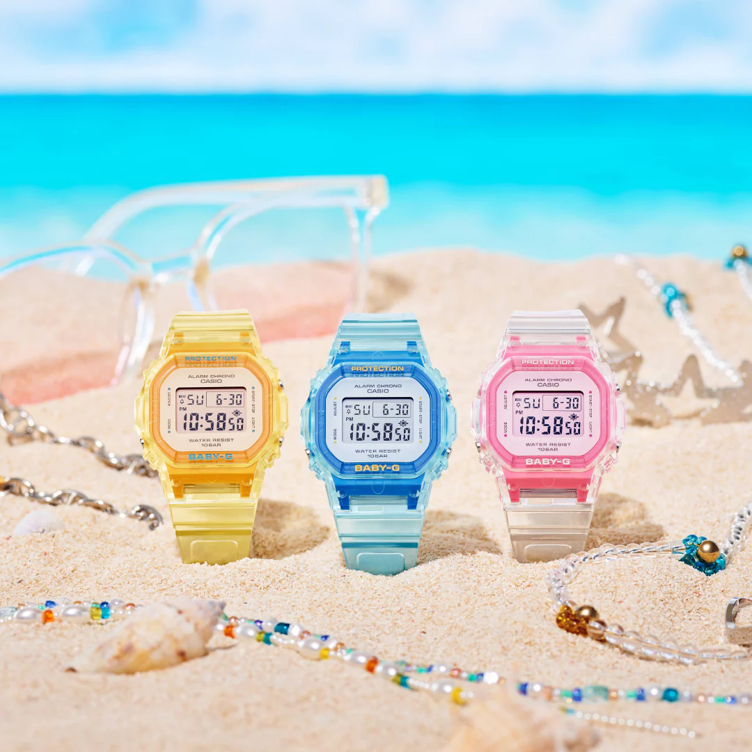 CASIO BABY-G BGD-565SJ-7DR SUMMER JELLY COLORS DIGITAL PINK WOMEN WATCH - Image 5