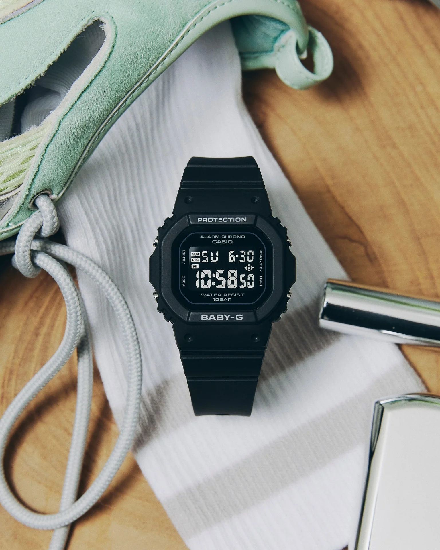 CASIO BABY-G BGD-565U-1DR STANDARD DIGITAL BLACK WATCH - Image 7