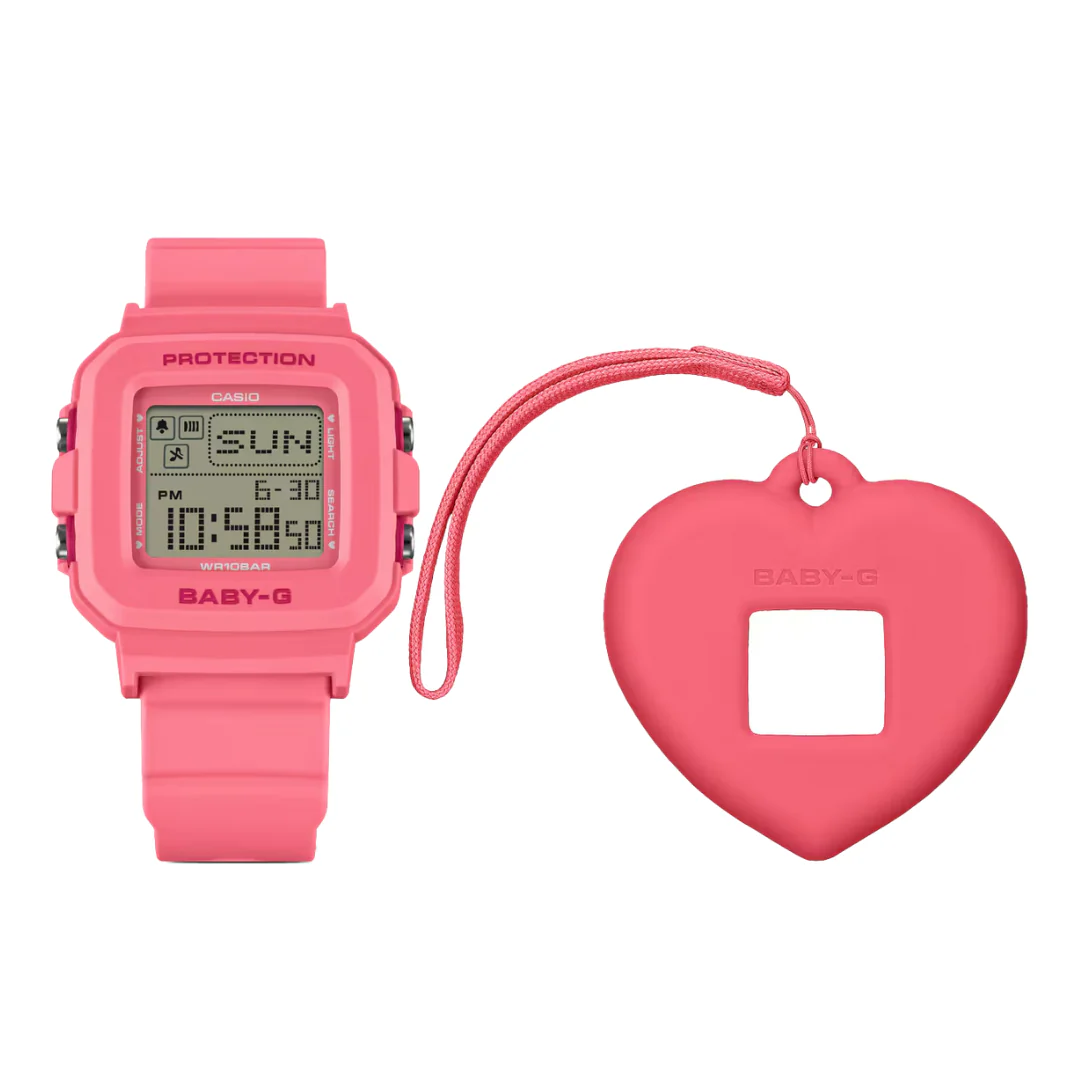 CASIO BABY-G+ PLUS BGD-10KH-4DR CONVERTIBLE DIGITAL PINK WATCH SET - Image 2