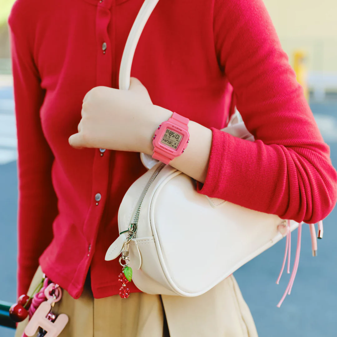 CASIO BABY-G+ PLUS BGD-10KH-4DR CONVERTIBLE DIGITAL PINK WATCH SET - Image 3