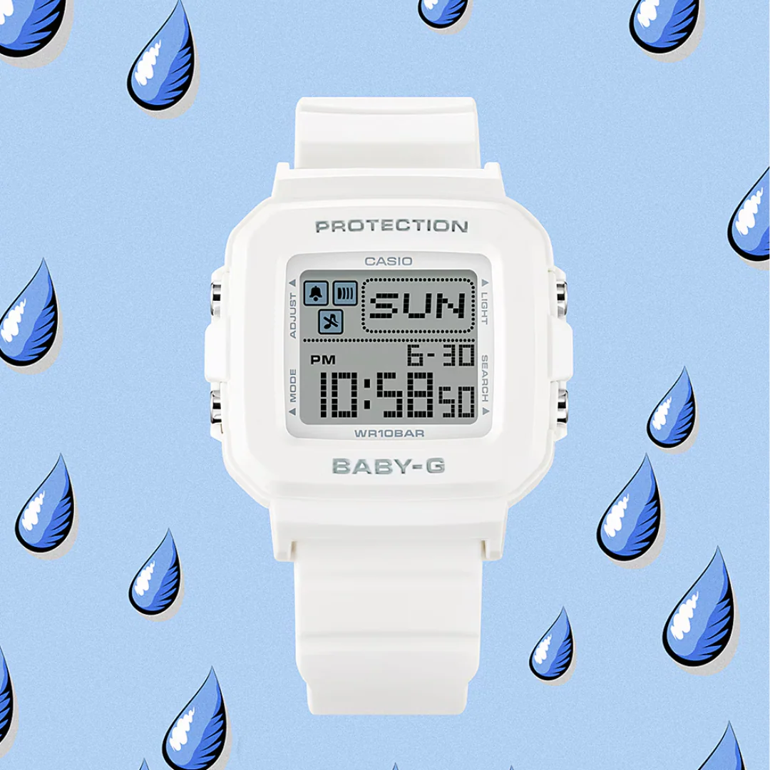 CASIO BABY-G＋PLUS BGD-10L-7DR DIGITAL WHITE WOMEN WATCH - Image 11