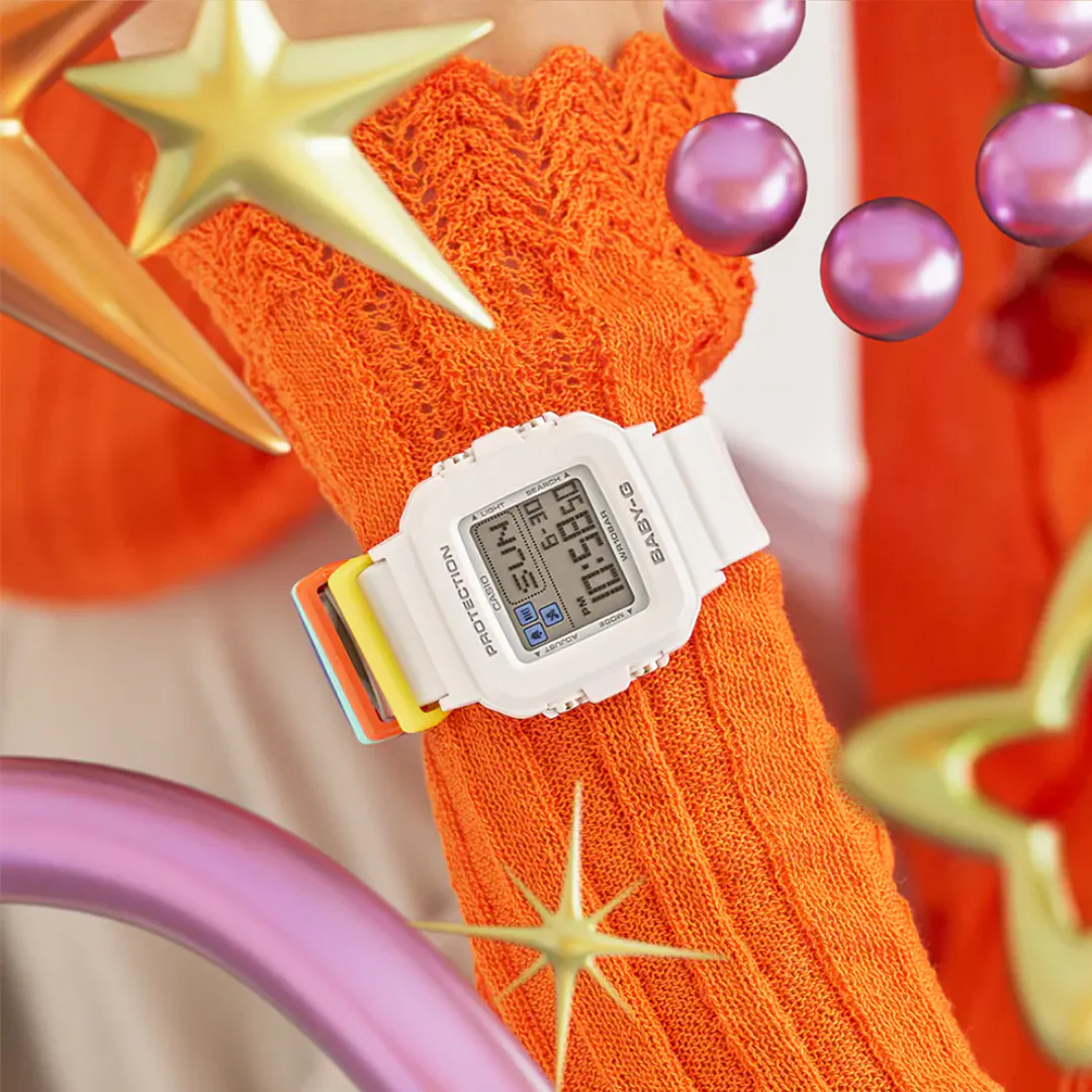 CASIO BABY-G＋PLUS BGD-10L-7DR DIGITAL WHITE WOMEN WATCH - Image 5