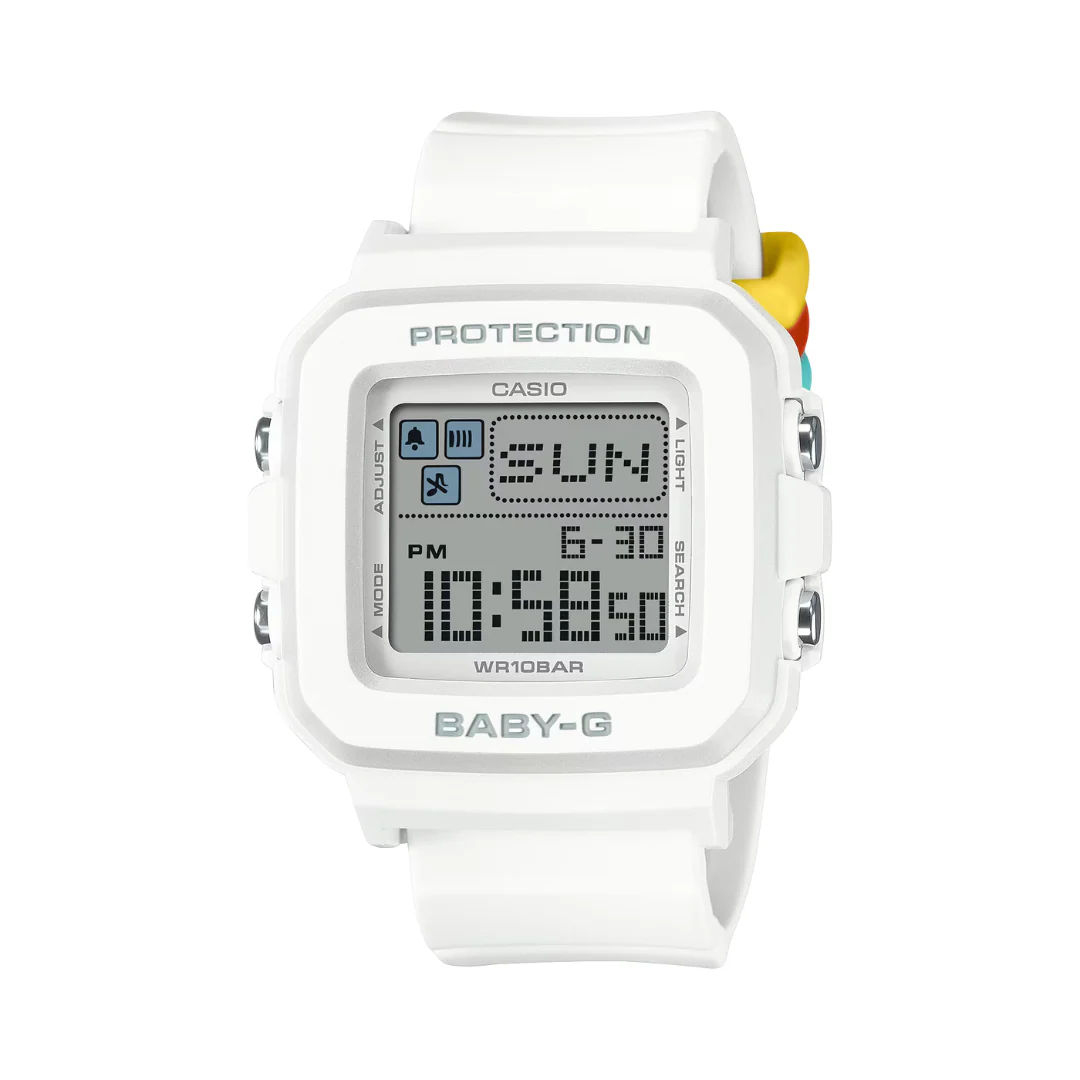 CASIO BABY-G＋PLUS BGD-10L-7DR DIGITAL WHITE WOMEN WATCH - Image 8