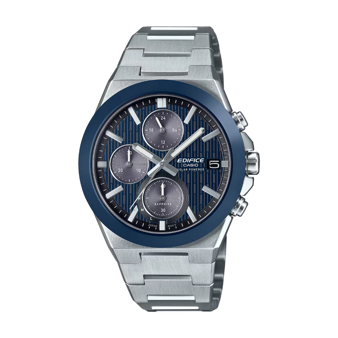 CASIO EDIFICE CERAMIC BEZEL EFS-S650D-2ADF SOLAR CHRONOGRAPH MEN WATCH