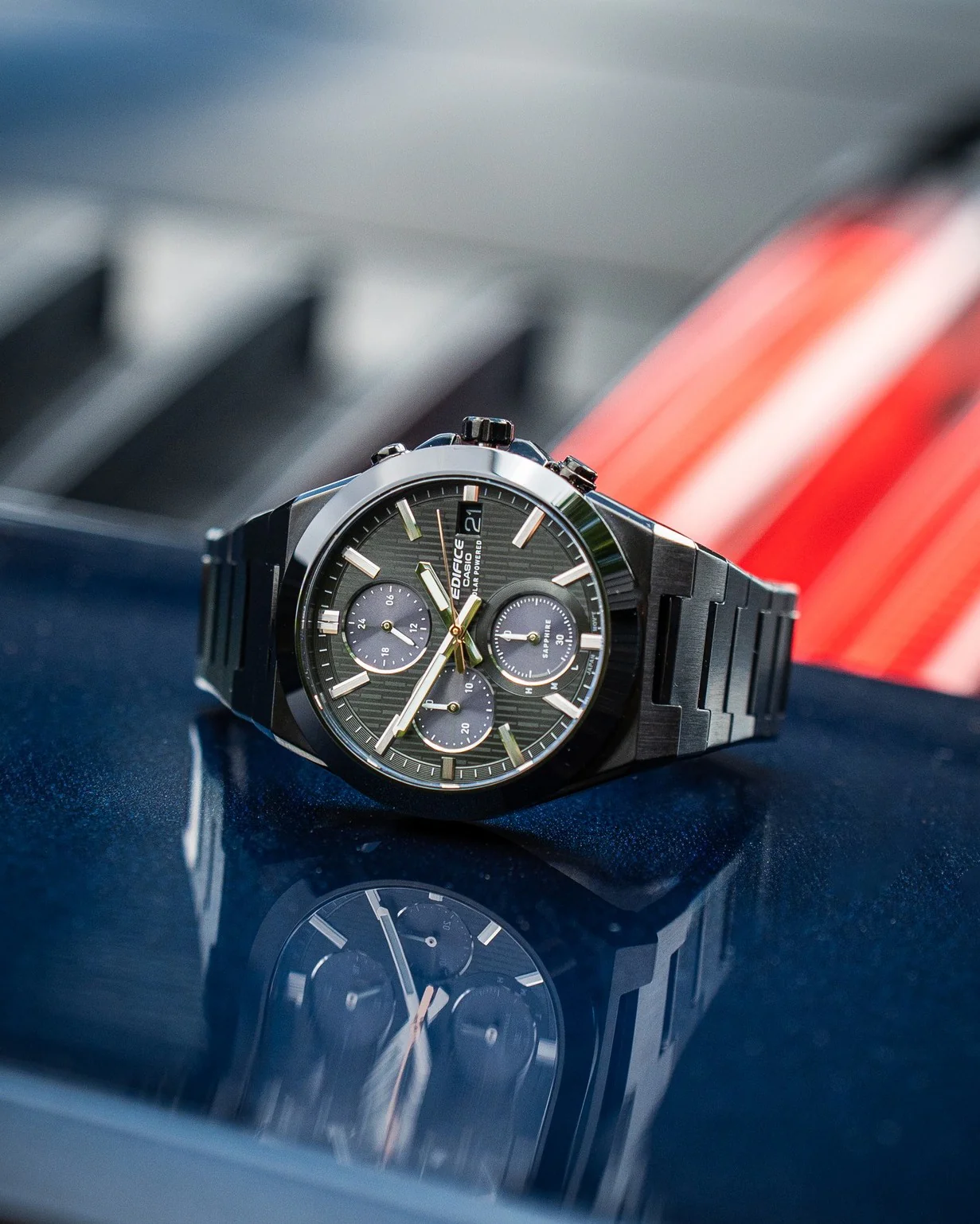 CASIO EDIFICE CERAMIC BEZEL EFS-S650DC-1ADF SOLAR CHRONOGRAPH MEN WATCH - Image 10