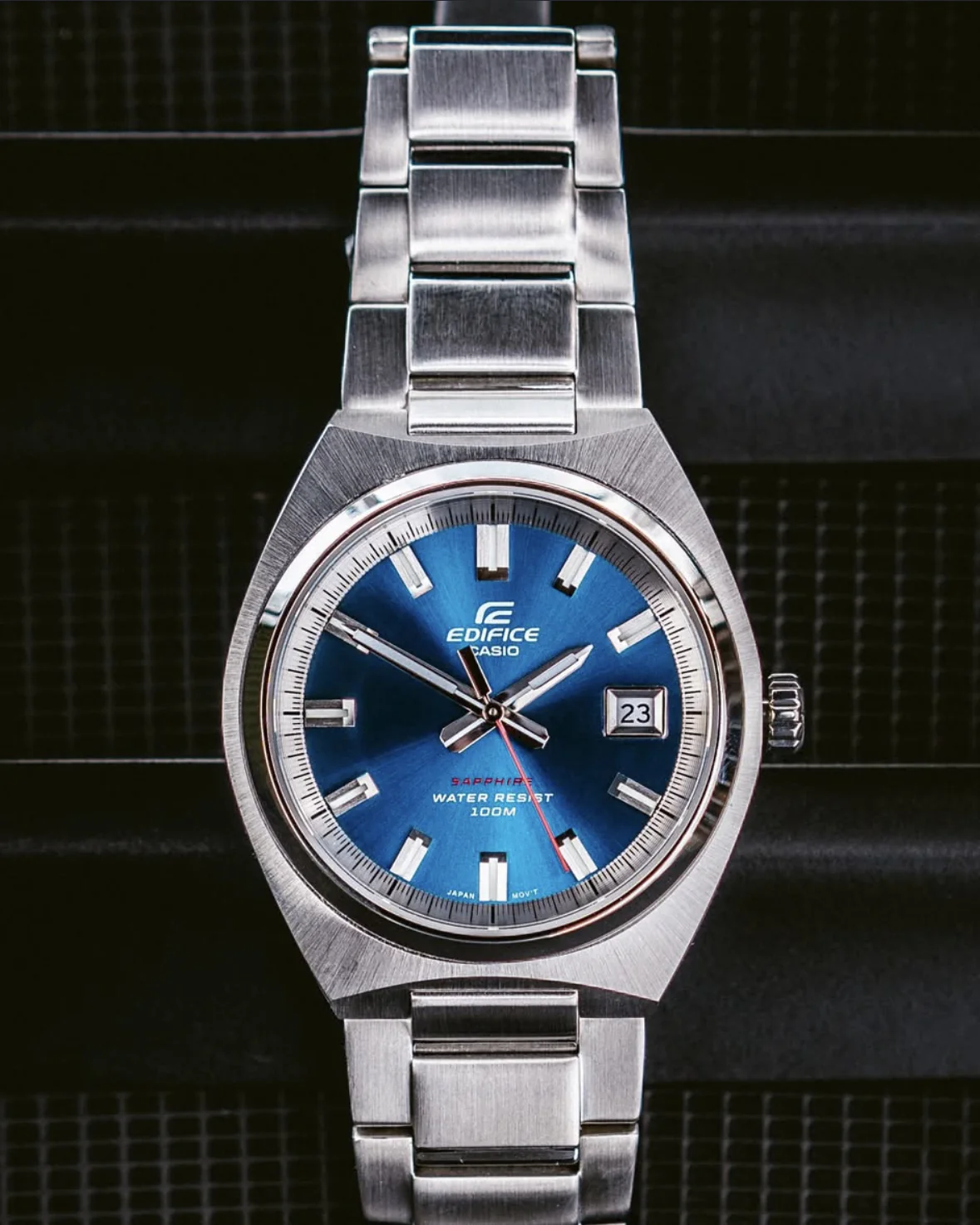 CASIO EDIFICE EFB-109D-2AVDF 3 HAND NALOG STAINLESS STEEL MEN WATCH - Image 3