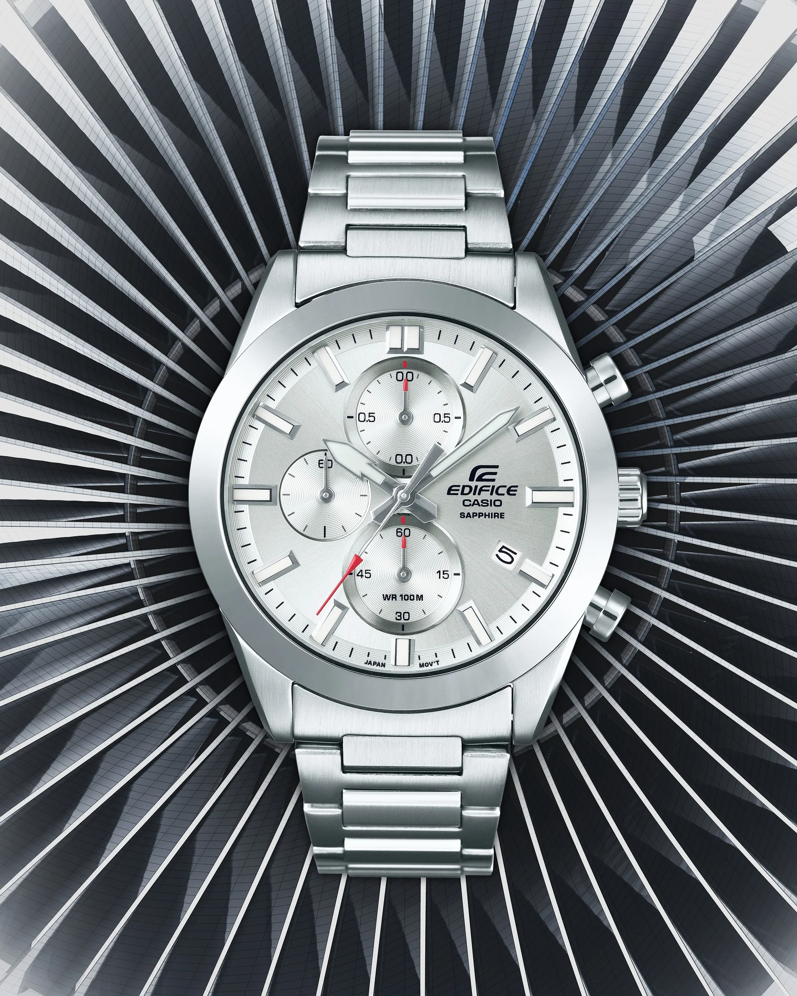 CASIO EDIFICE EFB-710D-7AVUDF STANDARD CHRONOGRAPH MEN WATCH - Image 2